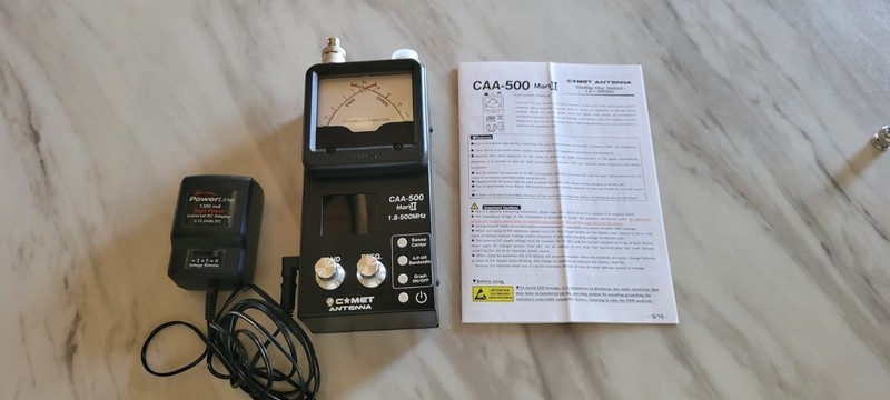 COMET CAA-500 Mark II 1.8-500 MHZ Graphic and Analog Antenna Analyzer