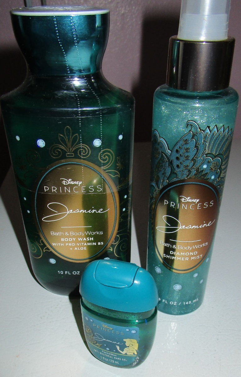 Bath & Body Works Disney Jasmine Body Wash & Diamond Shimmer Mist