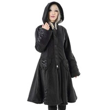Poizen Industries Defne Hooded Coat • Ships in 2-4 Weeks • Gothic