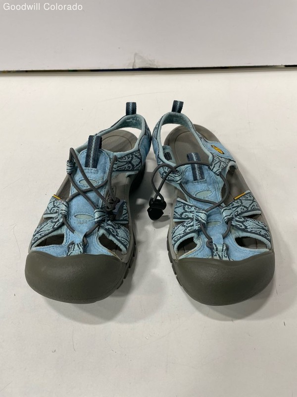 Keen Womens Sandals Whisper 1003717 Blue Fabric Bungee 8