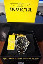Orologio uomo Invicta Pro Diver 89270B bicolore oro quadrante nero 200M con etichetta scatola