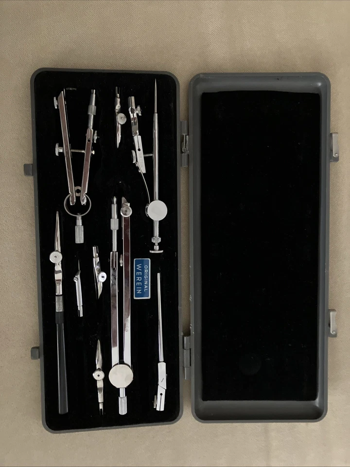 Set da disegno tecnico ORIGINAL WEREIN – Vintage – Manca barra di estension - Immagine 2 di 4