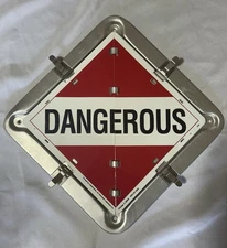 LABELMASTER 8 LEGEND HAZMAT FLIP PLACARD SYSTEM-FULL FRAME USED.