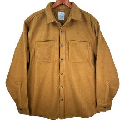 Ascend Shacket Jacket Mens XL Chamois Flannel Button Up Hand Pockets Outdoors
