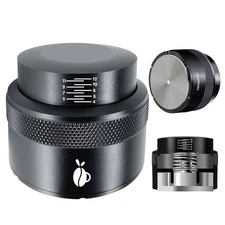 Espresso Tamper 53mm Adjustable Depth Coffee Tamper with Calibrated Spring Lo...