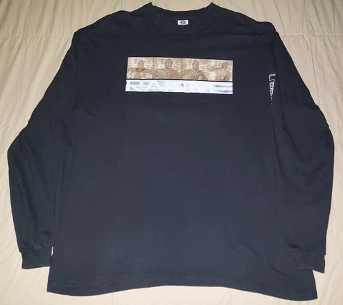 RAKIM THE MASTER GHETTO ALERT PROMO LONG SLEEVE T S 1990s vintage concert t-shirt, vintage, size XXL, single stitch, B+ condition