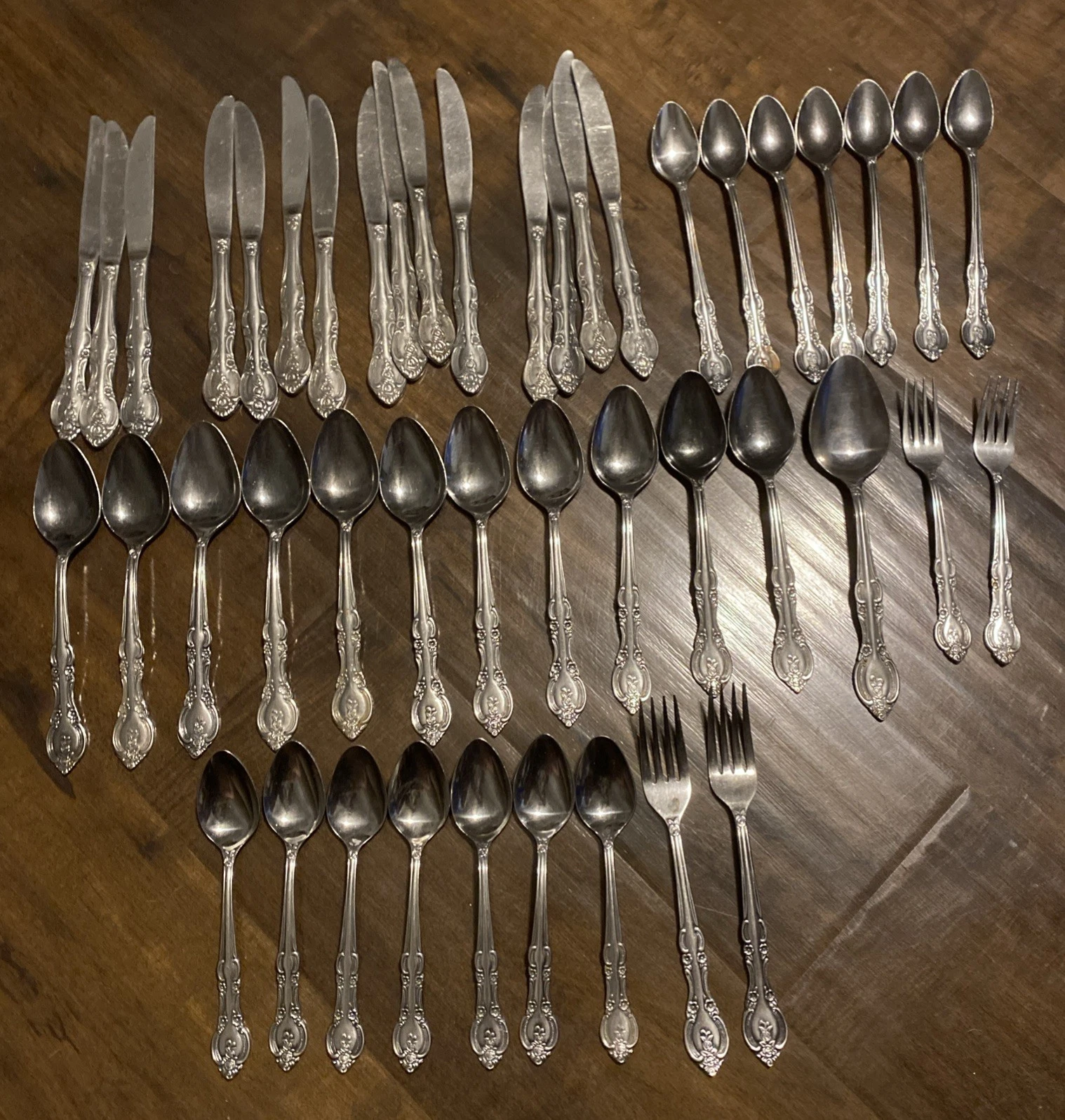Vintage Marseilles Stainless Flatware- Japan- 45 Piece Lot