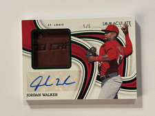 2023 Panini Immaculate Jordan Walker Emerald Jumbo Fielding Glove Auto #5/5 STL