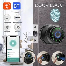 Tuya Smart Security Door Locking Spherical Password Fingerprint Lock APP Unlock