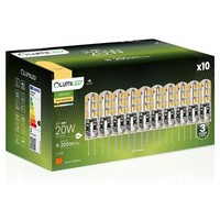 10X Led-Kapsel G4 2W = 20W 200Lm 3000K Warmweiß 360° 12V Lumiled