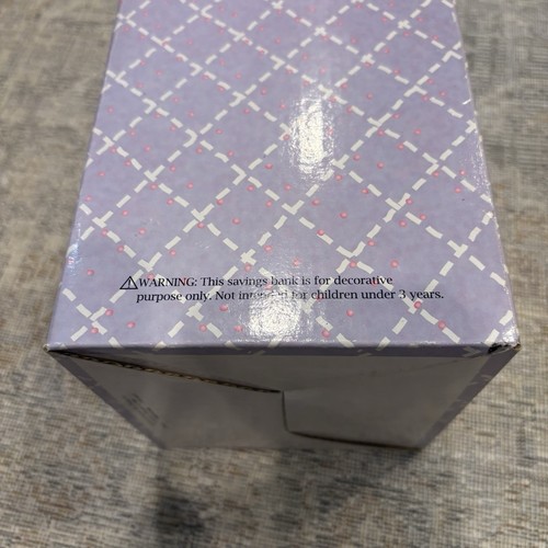 Vintage Precious Moments Resin Baby Elephant Coin Bank Figurine With Box - Picture 13 of 14