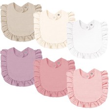 Muslin Baby Bibs 100 Cotton Bandana Drool Soft Adjustable Unisex Newborn