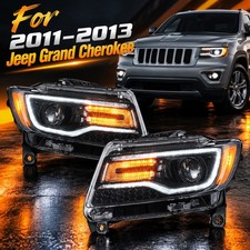 Vland Full Led Headlights For 2011-2013 Jeep Grand Cherokee Wsequential Pair
