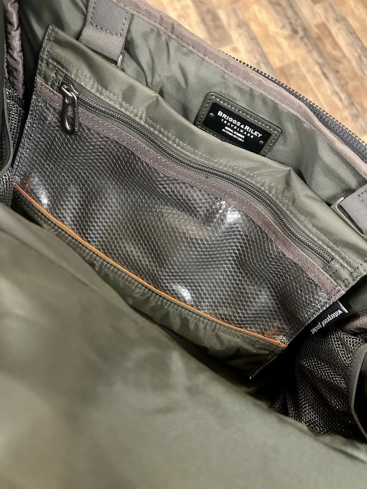 BRIGGS & RILEY Weekender Travelware Oliva Nylon Bolsa de Transporte Maletín Laptop Foto 4 de 4
