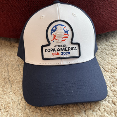 Copa America USA 2024 Light Weight Cap Hat W/Logo Navy/White One Size Fits Most