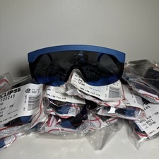 Safety Glasses with Integrated Side Shield Blue. 12 Pairs