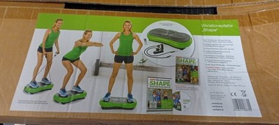 Vibrationsplatte Heimtrainer Fitness Shape mit DVD und Fernbedienung Fitness