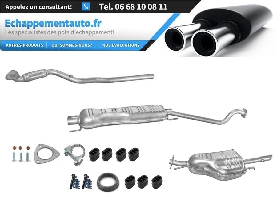 Echappement Opel Astra G 1.6 pour supprimer le bruit de sifflement et fuite