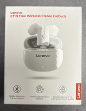 NWT Lenovo E310 True Wireless Stereo Earbuds Bluetooth 5.3 Connection Microphone