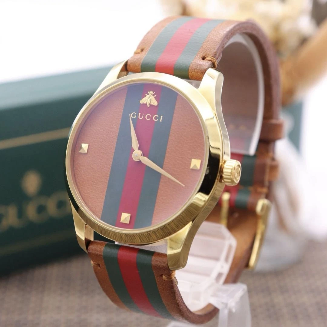 Orologio Gucci 126.4 G Timeless Sherry Line Quarzo Scatola Batteria Nuova