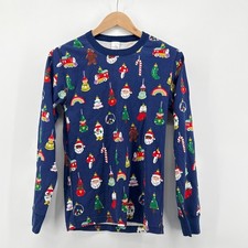 Hanna Andersson Heirloom Ornaments Organic Cotton Long John Pajama Top Small