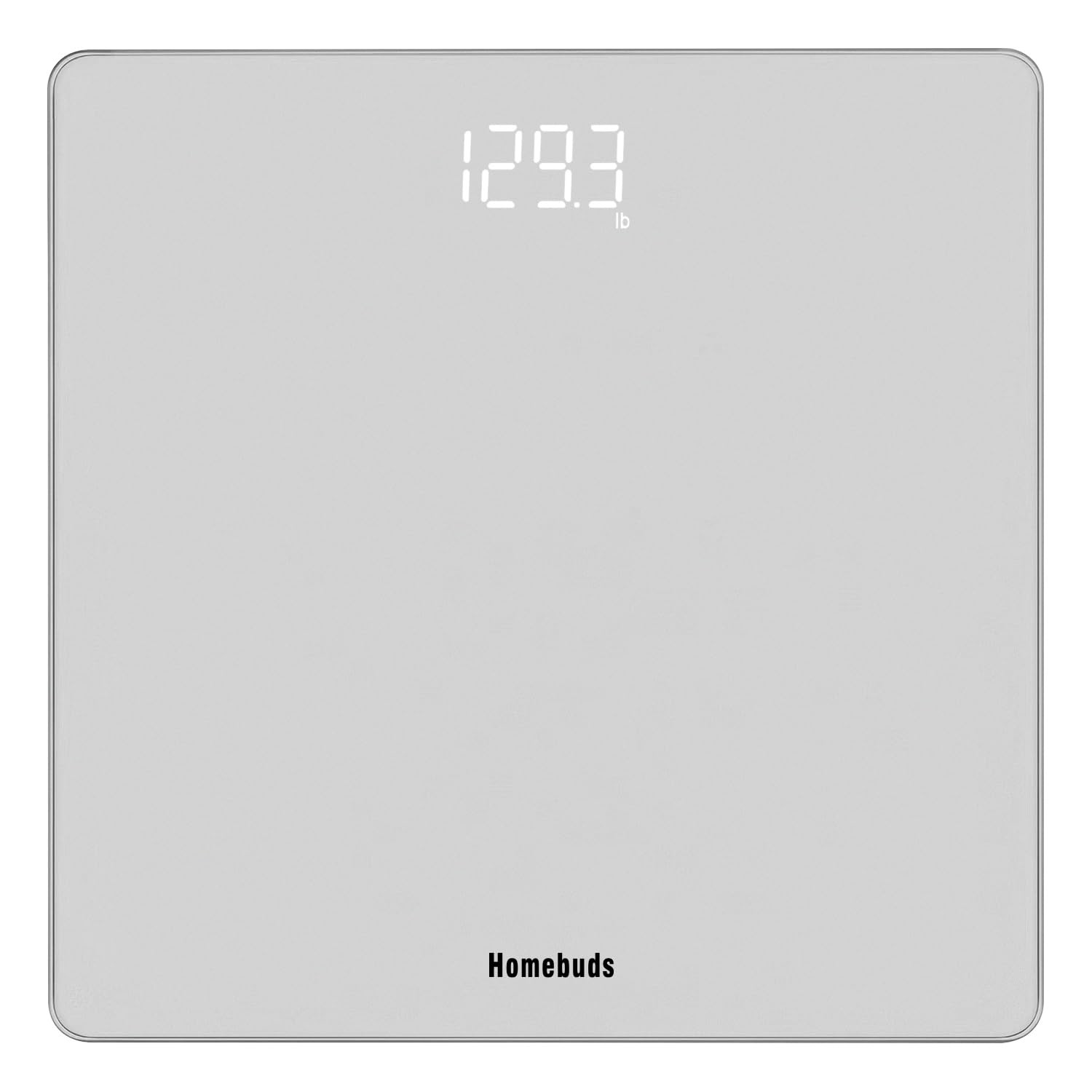 Homebuds Digital Bathroom Scale Body Weight Silver