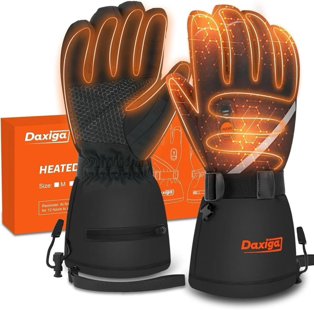 (Size M ) Heated Gloves, 5000mAh, Waterproof, Touchscreen, for Skiing, Riding..
Opens in a new windo