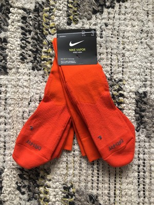 2 PAIRS Nike Vapor Knee High DriFit SX4810-898 Baseball Socks XL 12-15 Orange | eBay