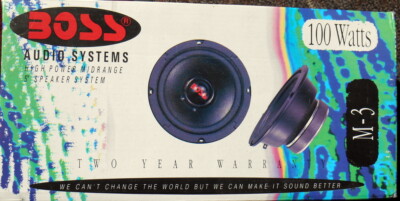SPEAKER 5'', 100 W Car Audio Mid range Speaker Pair BOSS  AUDIO SYSTEM M3, Pair
