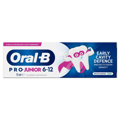3 x Oral-B Pro Junior Toothpaste 6-12 Years 75ml - Picture 2 of 6