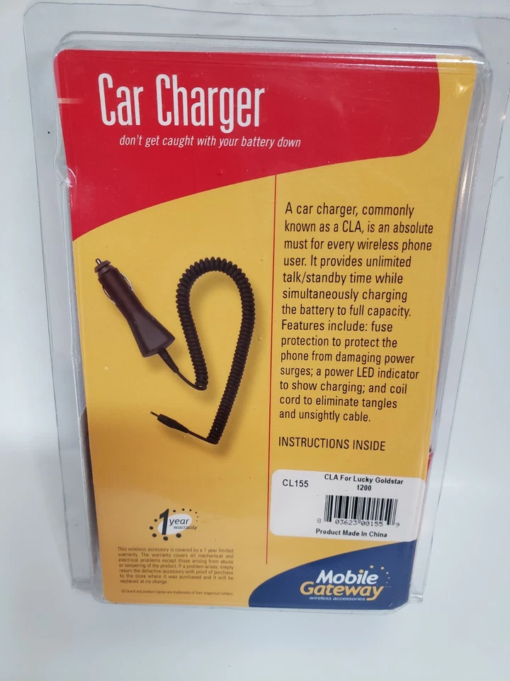 Cargador de coche móvil Gateway para Lucky Goldstar 1200 W029 Foto 4 de 4