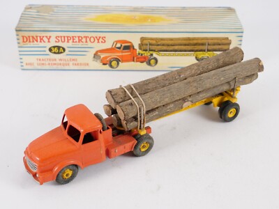 Dinky Toys F n° 36A Tracteur Willème avec semi-remorque Fardier en