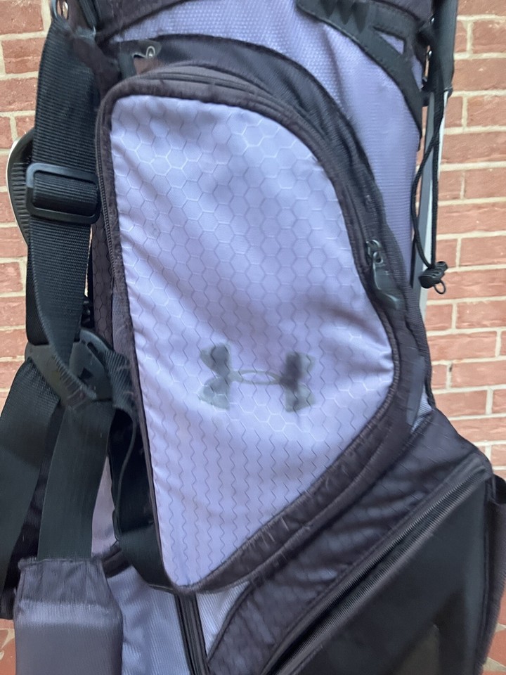 Under Armour Armada Stand Golf Bag 14 Way Divider Black & Gray FLAWS