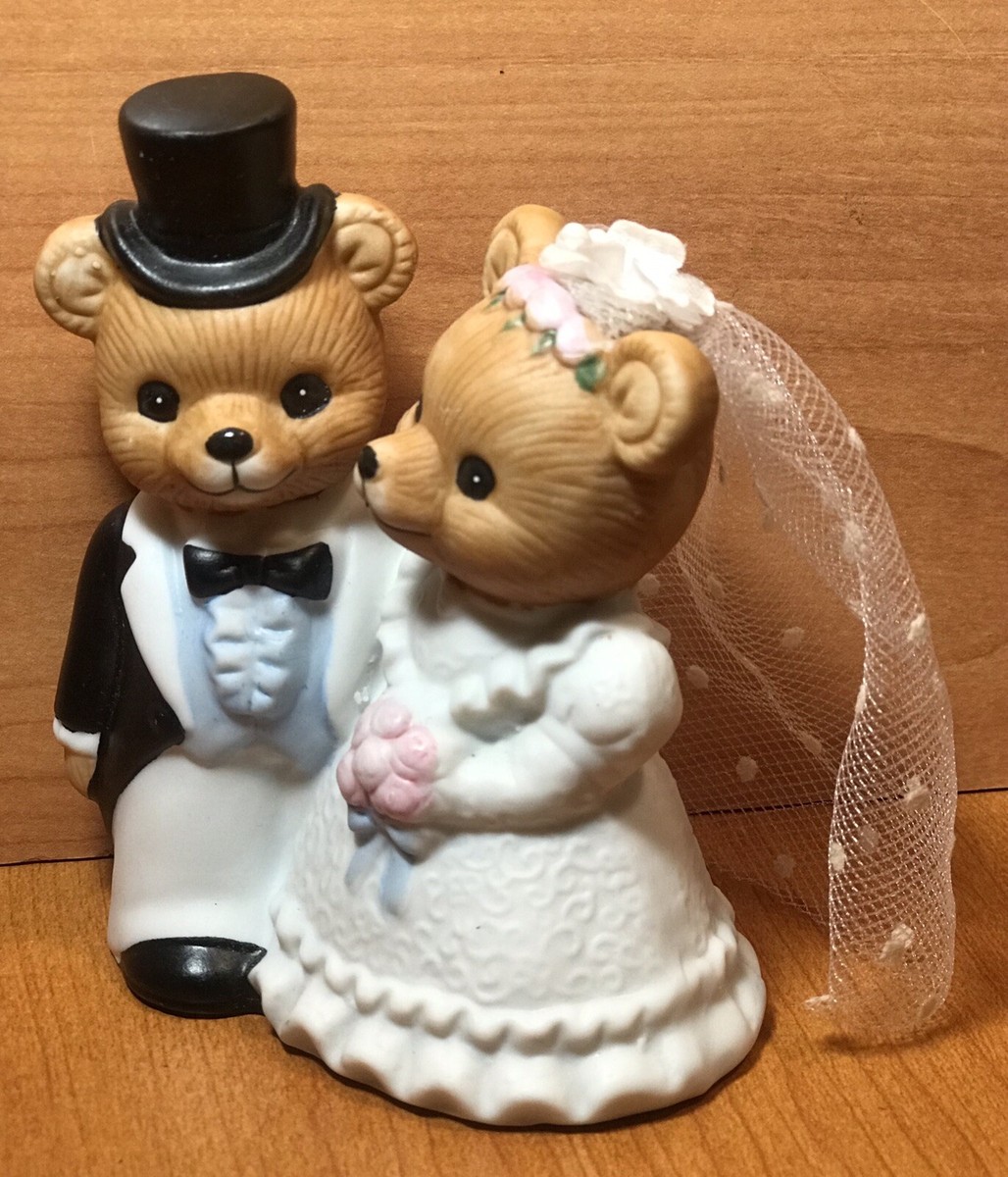 Collectible Ceramic Wedding Couple Bears Homco #1424 | eBay