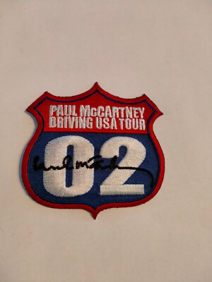 Paul McCartney Driving USA Tour 02 2002 music vintage patch RARE