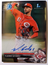2017 BOWMAN CHROME 1ST BOWMAN AUTO VLADIMIR GUTIERREZ (K)