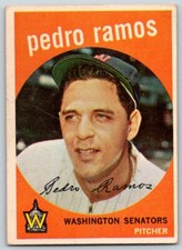 1959 Topps PEDRO RAMOS #78 Washington SENATORS WB surface flaw - FREE Ship!