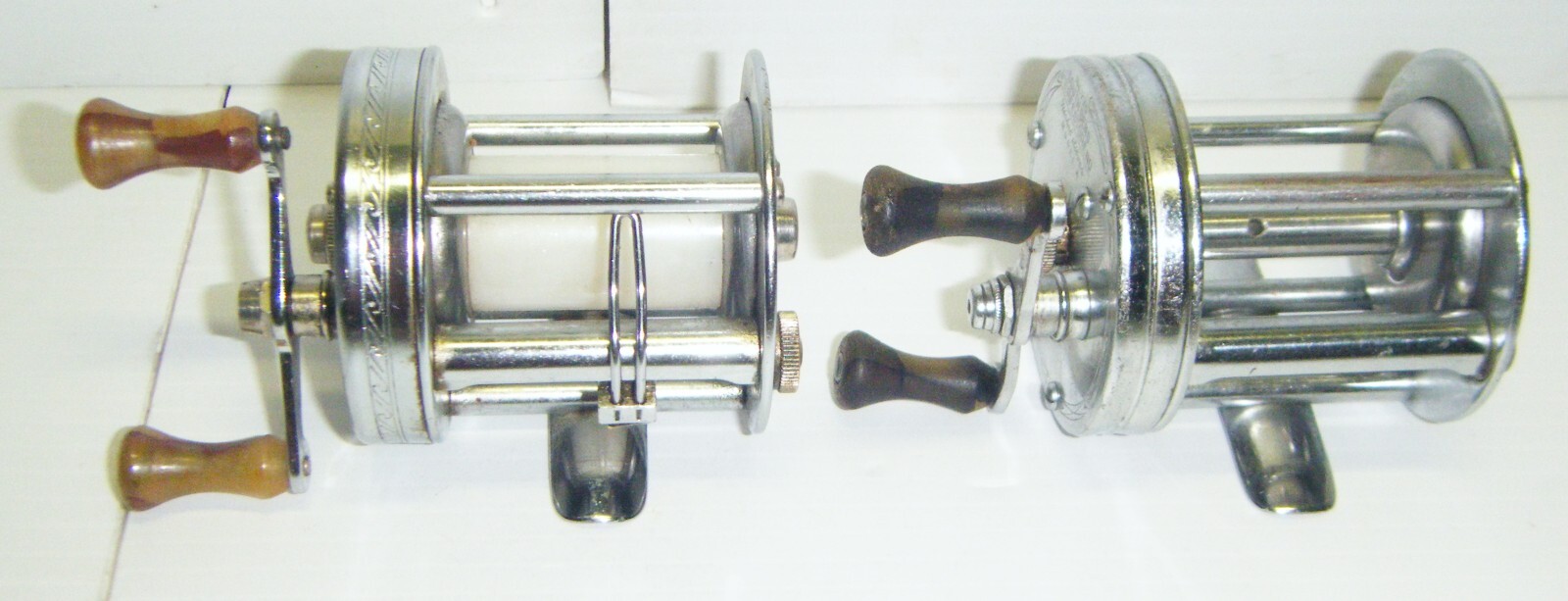 2 Vintage South Bend Perfectoreno No. 750 Model A Bait Casting Fishing Reels