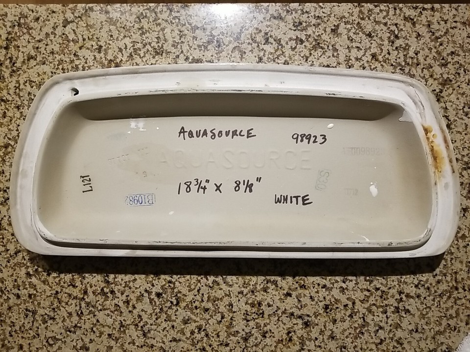 Genuine AQUASOURCE PROJECT SOURCE TOILET TANK LID MODEL 98923 WHITE 0098923 eBay