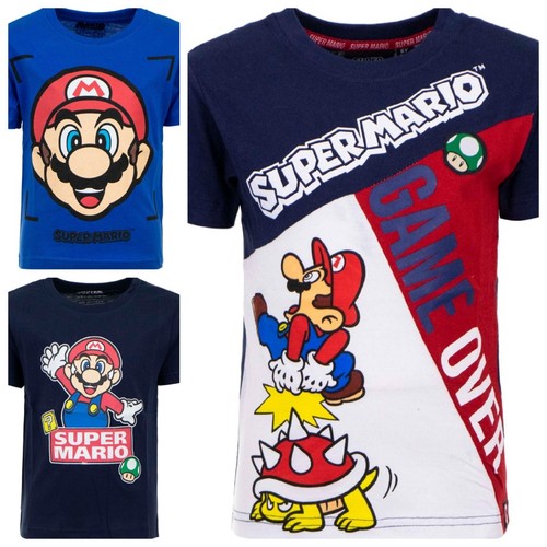 Super Mario Kinder TShirt Jungen Shirt Kurzarm Baumwolle 98 128 eBay