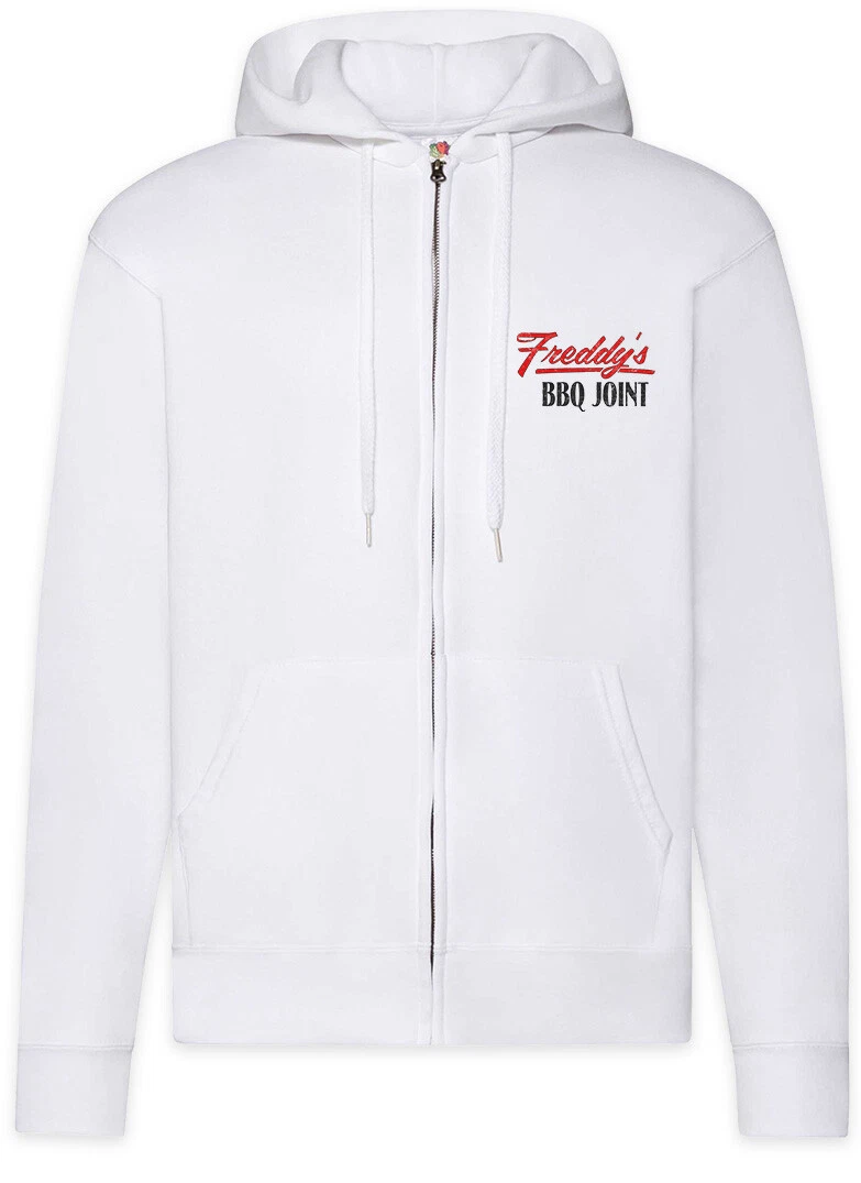 Freddy's Bbq Joint Zipper Hoodie Restaurant Bar Sign Insignia Logo Company Hayes