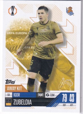 Topps Match Attax CL Extra 24/25 No. 64 Igor Zubeldia Away Kit
