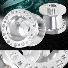 Silver T6061 Aluminum 6-hole Steering Wheel Hub Adapter Fit 95-06 Hyundai Accent