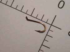 A+ MUSTAD & SON #12 FLY TYING ROUND HOOKS, FORGED, EYED, BRONZED, NORWAY 19698