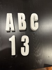 foam numbers and letters 6 height x 1.5 thick