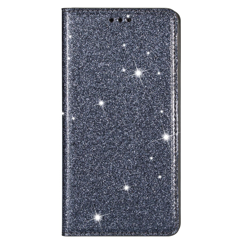 Glitter Wallet Case Magnetic Flip Cover for Samsung Galaxy S10e/S9+/S8+/S7 Edge - Image 3 of 4