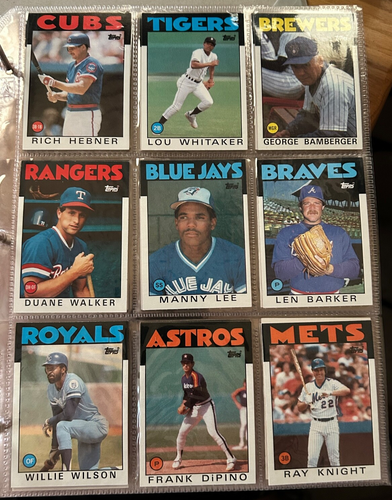 Topps Baseball Set 1986 Completo 792 in Raccoglitore nr/mt - Foto 4 di 6