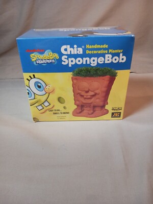 Nickelodeon SpongeBob Chia Pet Decorative Planter Factory Sealed New
