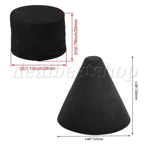 10x Black Foam Cone Cylinder Set for DIY Electronic Drum Internal Pad - Picture 9 of 9