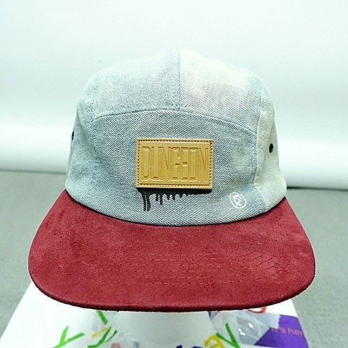 Dungeon Forward Hat Cap Faux Suede Red 